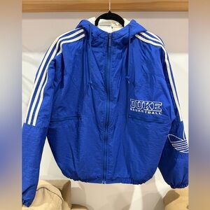 RARE VINTAGE 90s Duke Basketball Adidas Trefoil Windbreaker